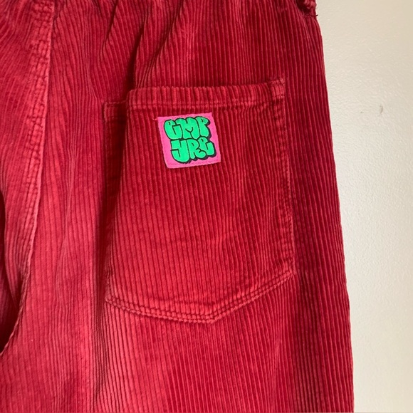 Empyre Pants Women Red Tori 90s Corduroy Skate Jeans Retro Y2K Baggy Large - Picture 7 of 10